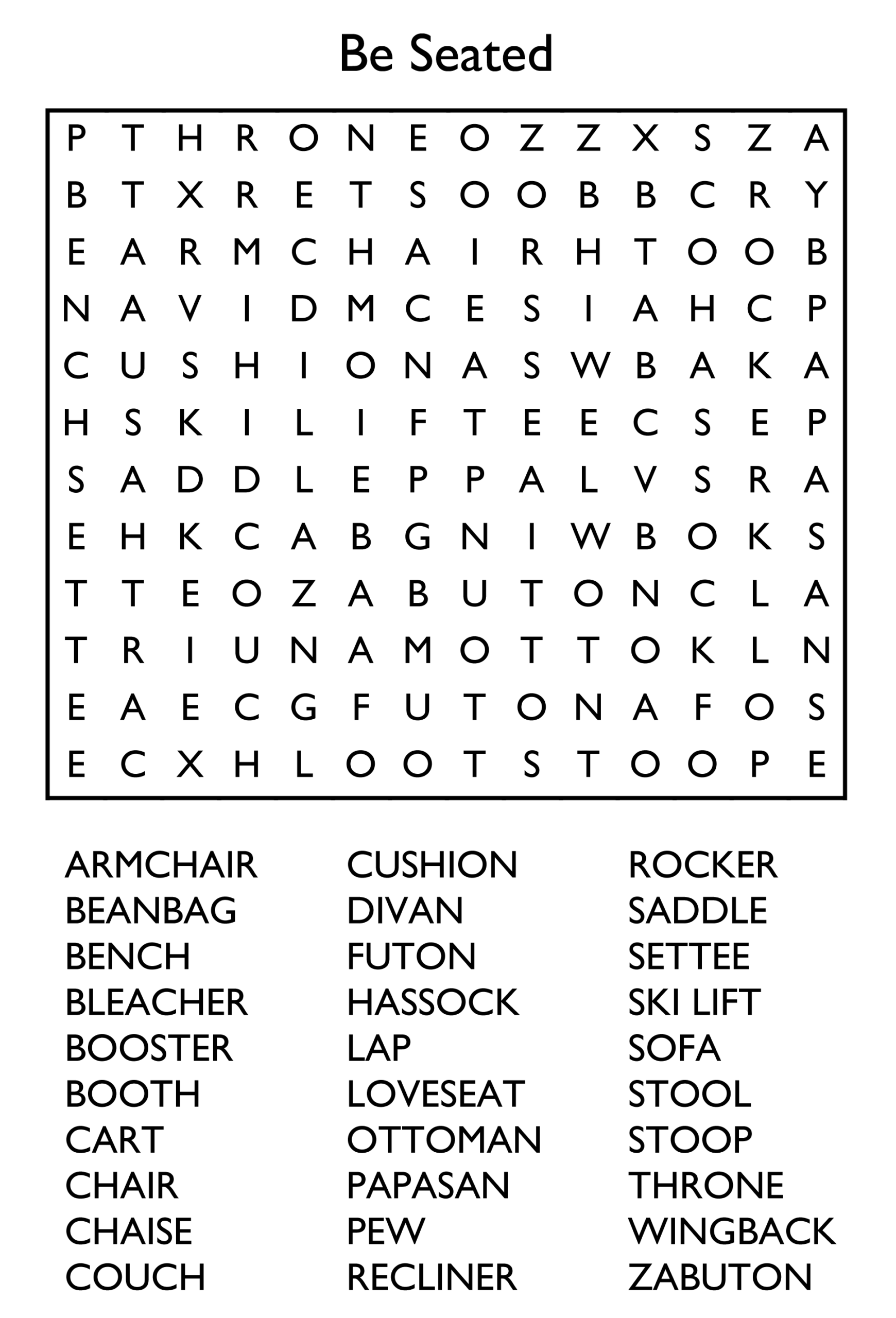 10 Free Printable Word Search Puzzles 10 Free Printable Word Search Puzzles