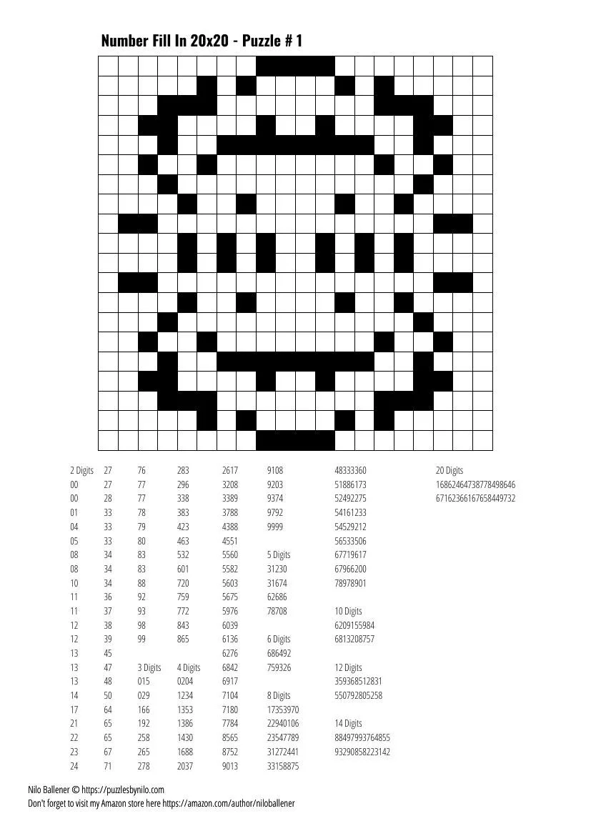 Crossword Fill In Puzzles Printable