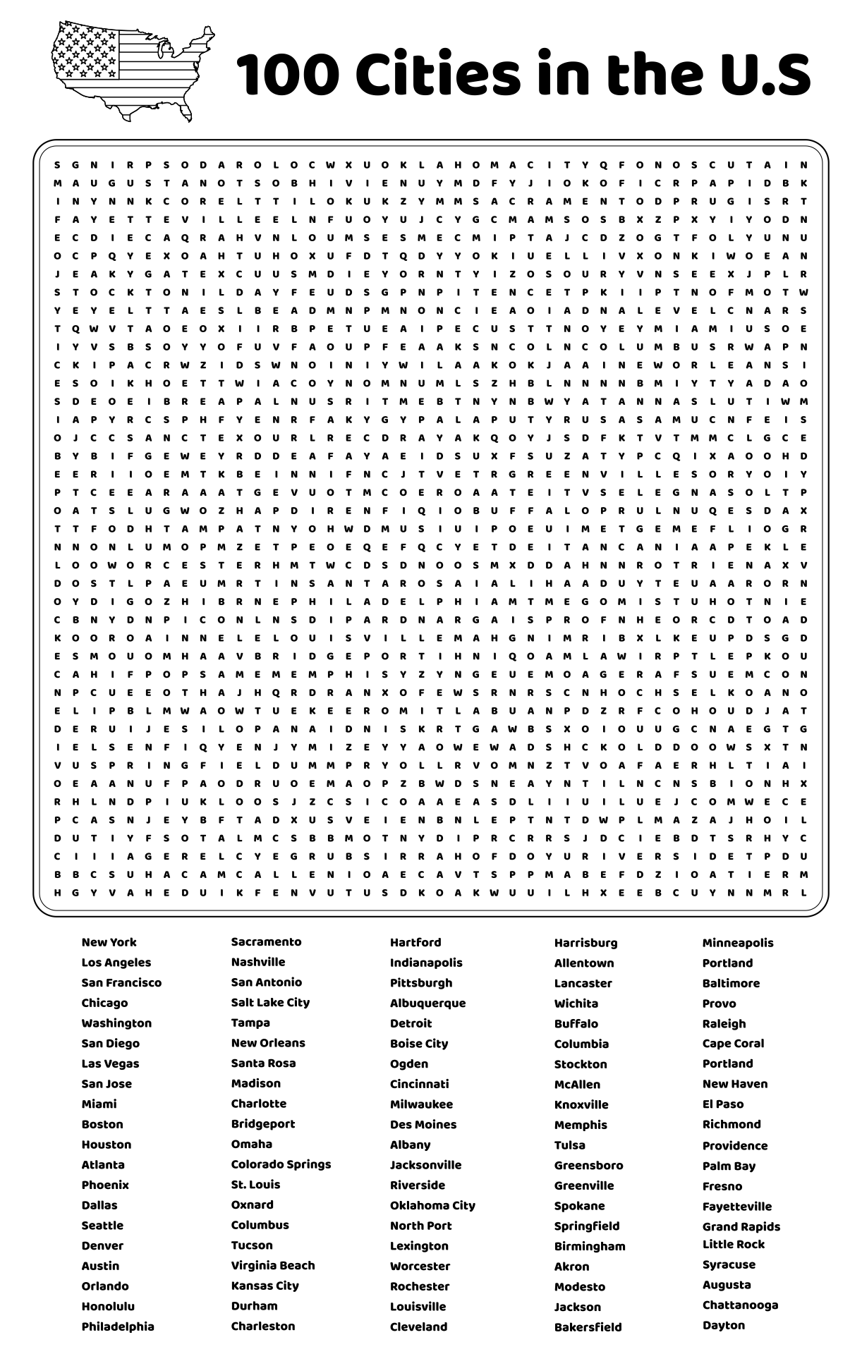 Printable 100 Word Search Puzzles Printable 100 Word Search Puzzles