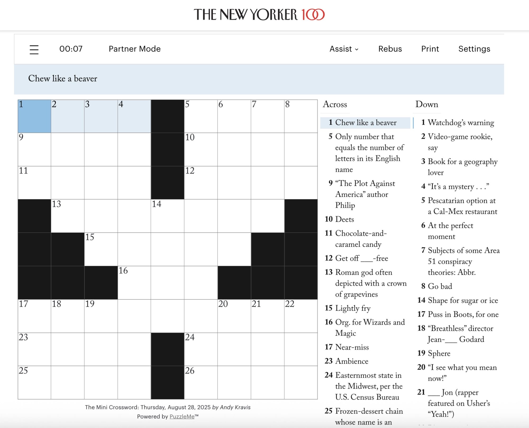 Free Printable Nyt Crossword Puzzle Seattle