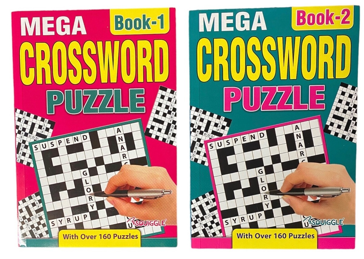 2 X Crossword Puzzle Book Books Mega 320 Powerful Puzzles A5 Pages Trivia EBay