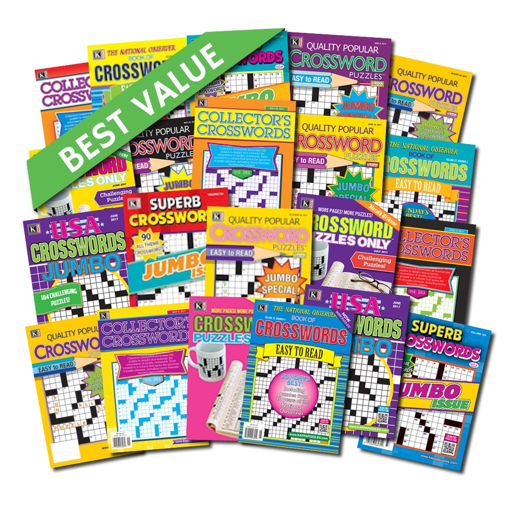 21 Crossword Magazines Kappa Puzzles