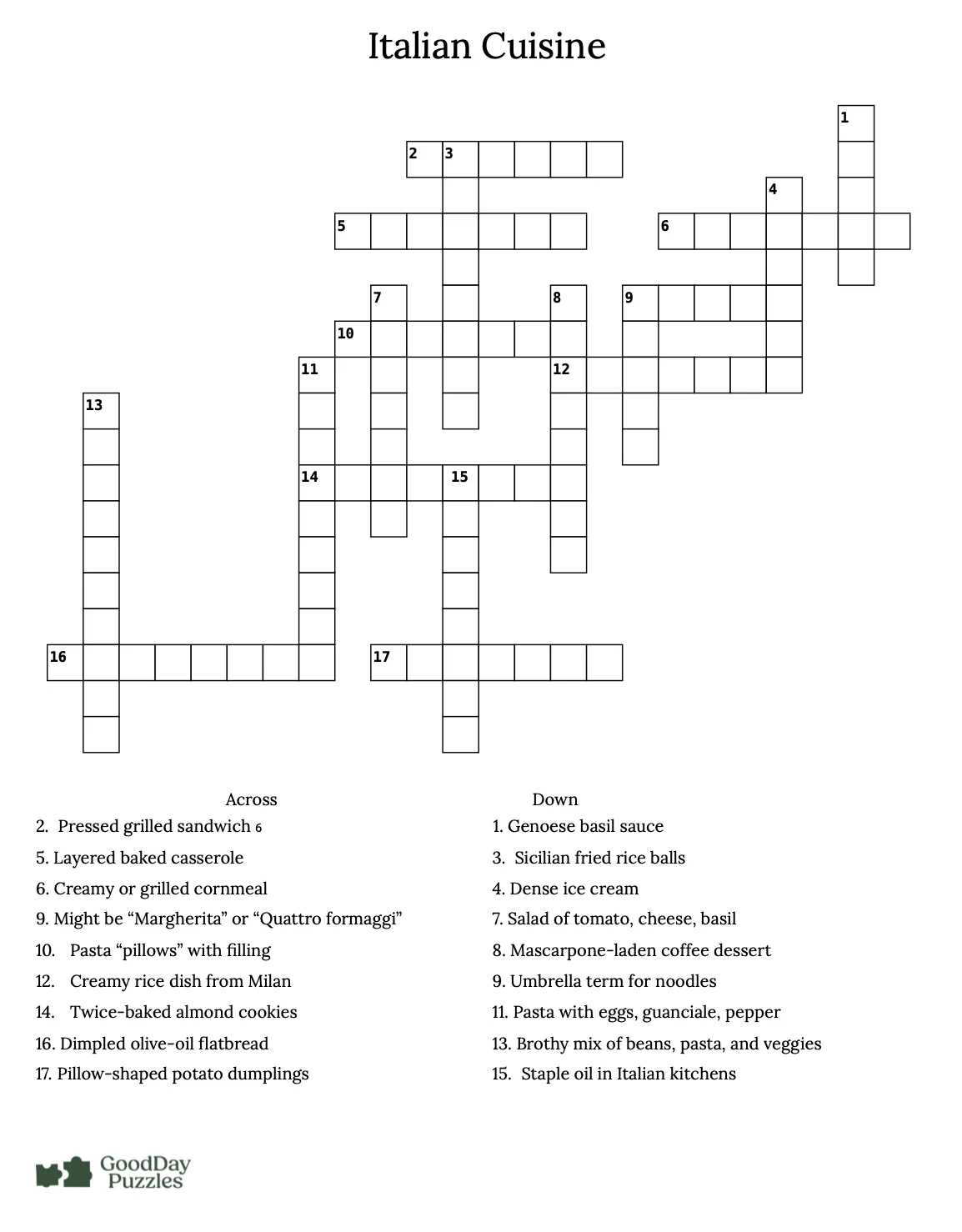 25 Crossword Puzzles Download U0026 Print GoodDay Puzzles