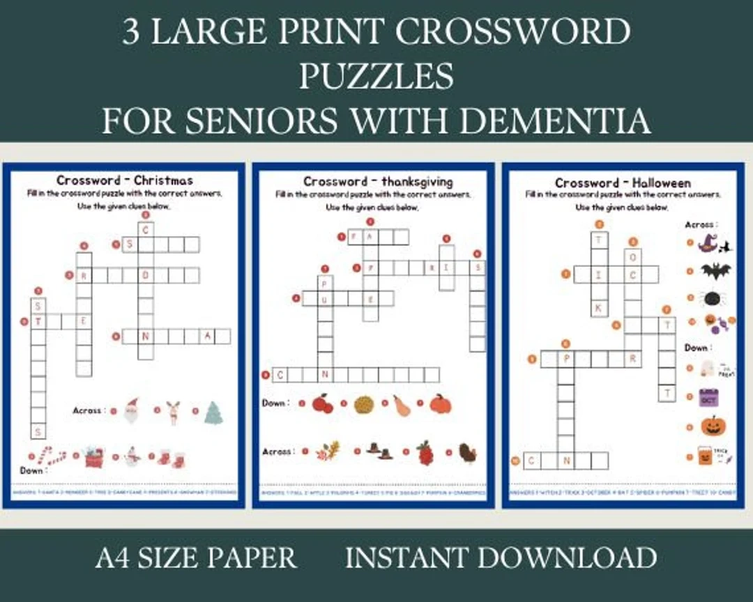 Easy Crossword Puzzles For Elderly Printable Easy Crossword Puzzles For Elderly Printable