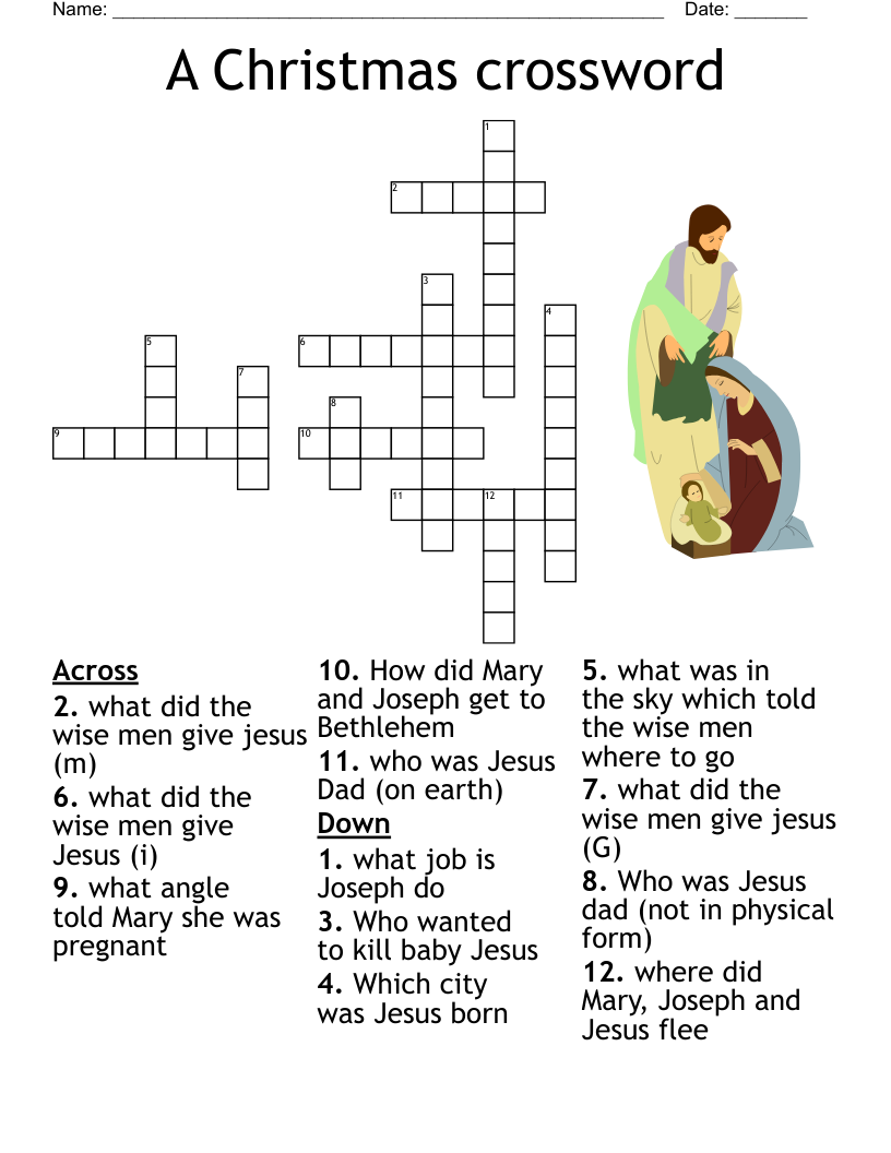 Printable Christmas Crossword Puzzles Adults Printable Christmas Crossword Puzzles Adults