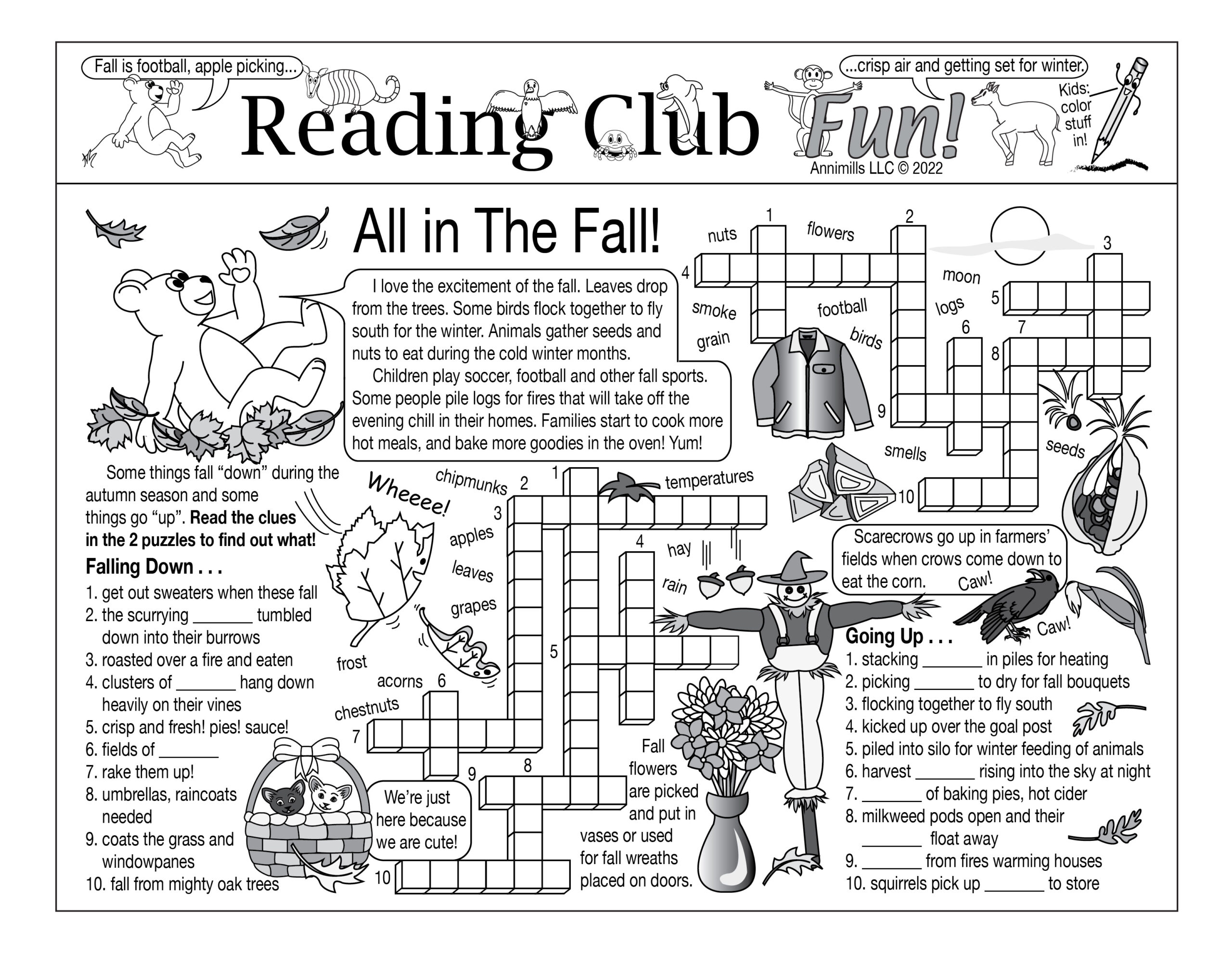 Crossword Puzzles For Fall Crossword Puzzles For Fall