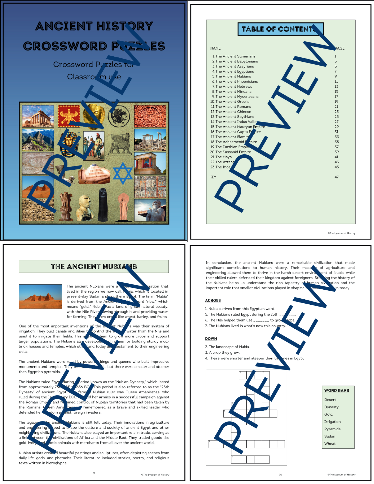 History Crossword Puzzle History Crossword Puzzle