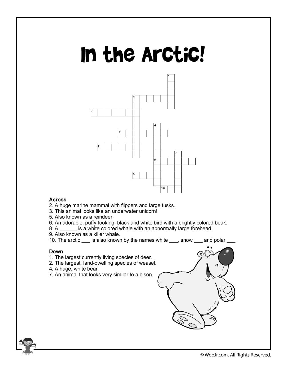 Free Printable Crossword Puzzle Animals Free Printable Crossword Puzzle Animals