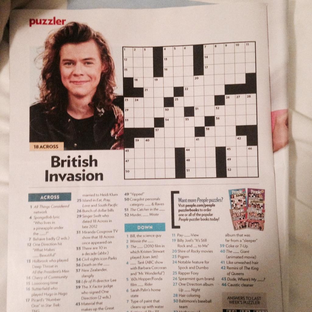 Printable Crossword Puzzles From People Magazine Printable Crossword Puzzles From People Magazine