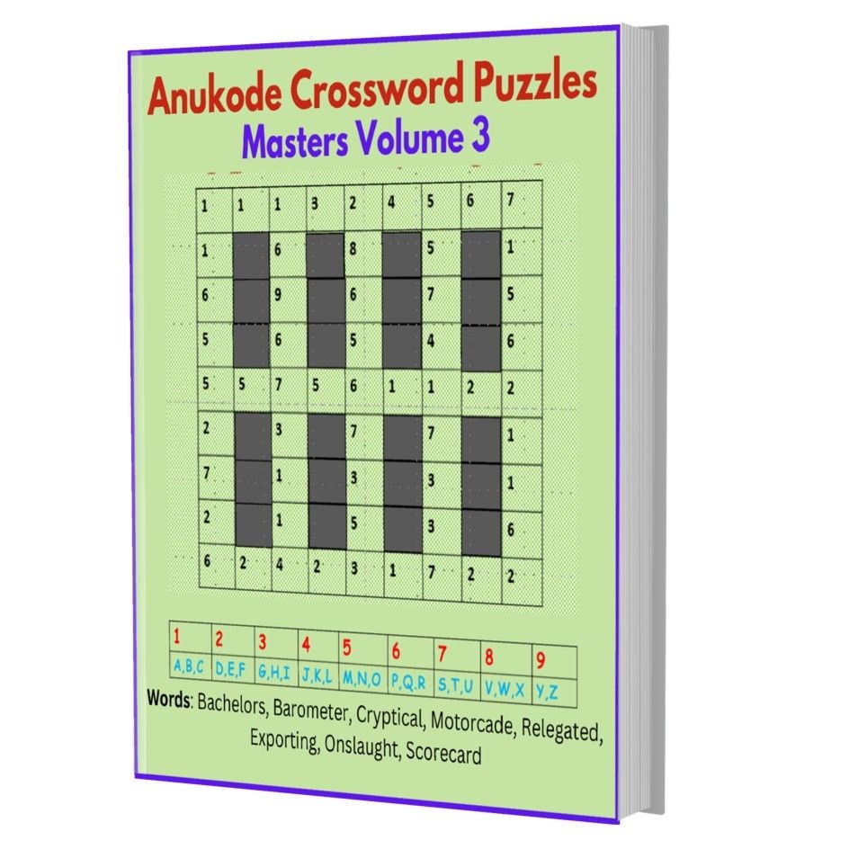 Anukode Croword Puzles Masters 3 ANUKODE FOUNDATION