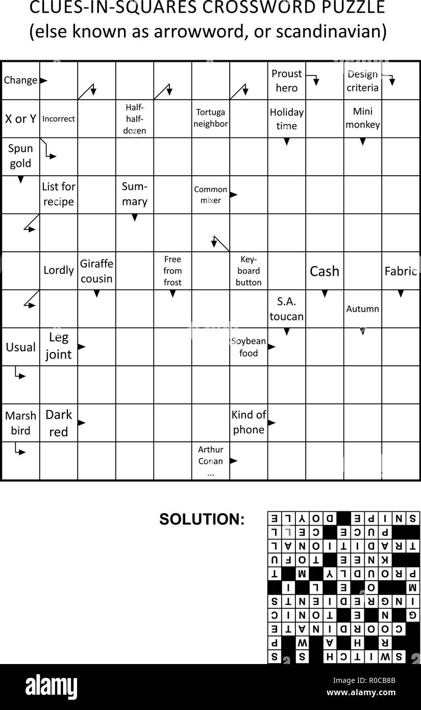 Arrow Crossword Puzzles
