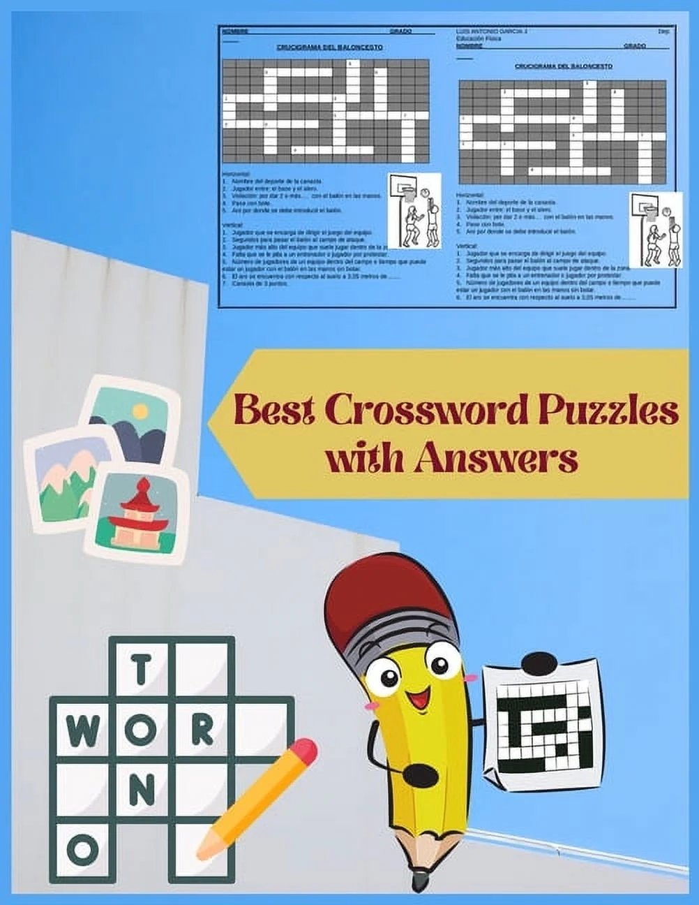 Best Crossword Puzzles With Answers Greatest Fun And Entertaining Puzzles Book Paperback Large Print Walmart
