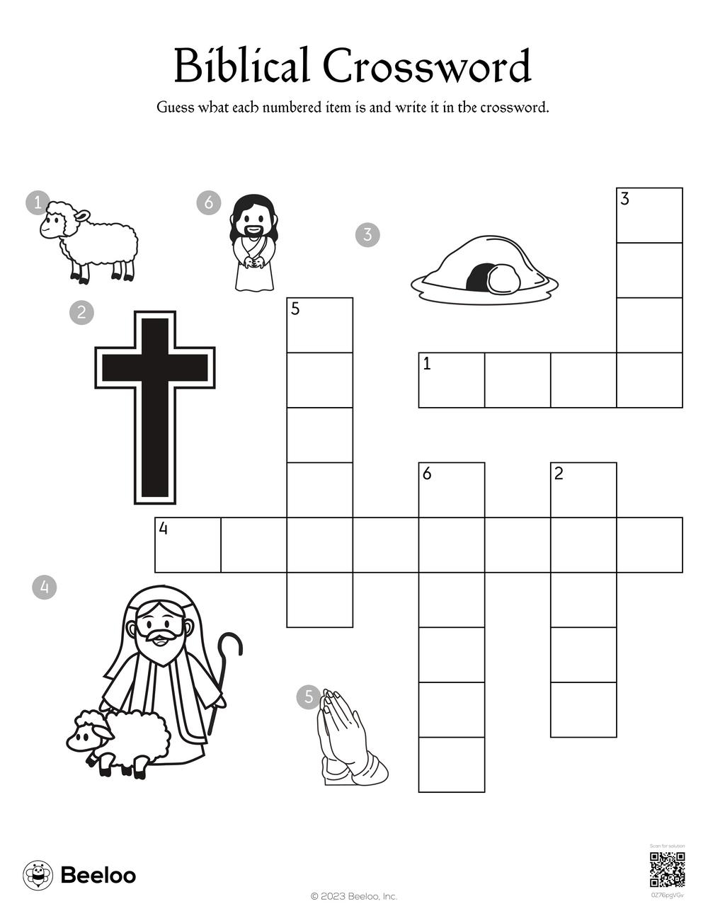 Biblical Crossword Puzzles Printable Biblical Crossword Puzzles Printable