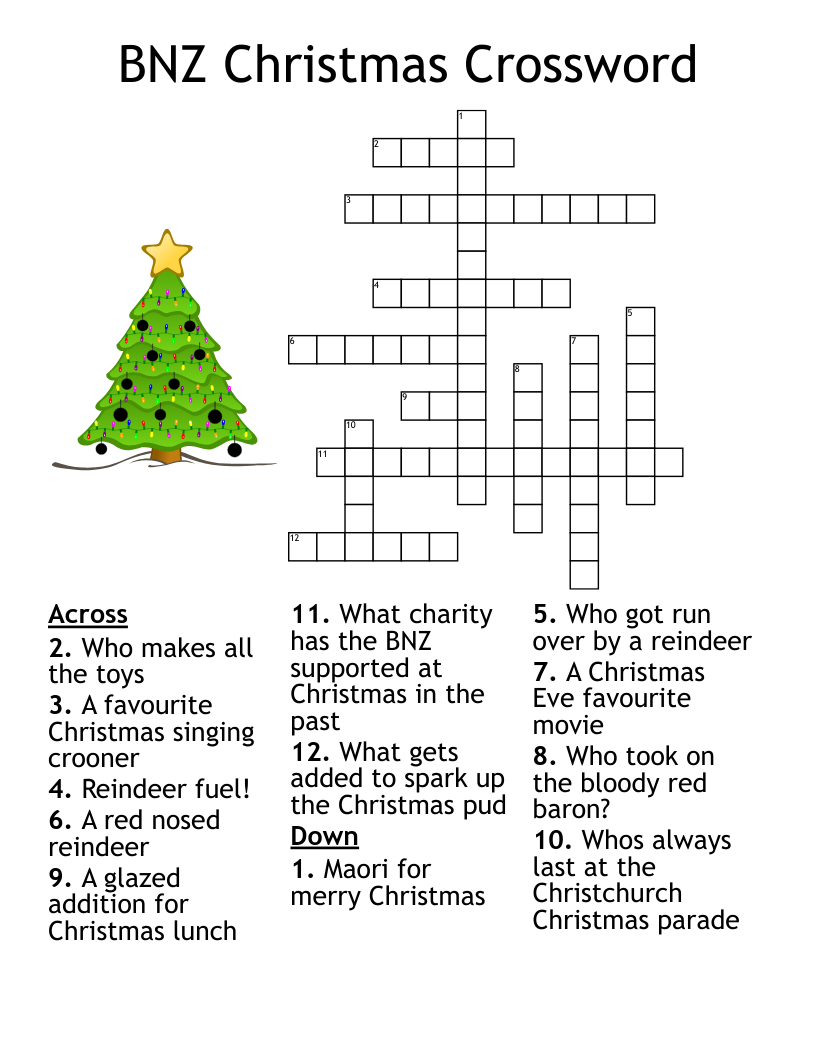 Christmas Crossword Puzzle Adult Printable Christmas Crossword Puzzle Adult Printable