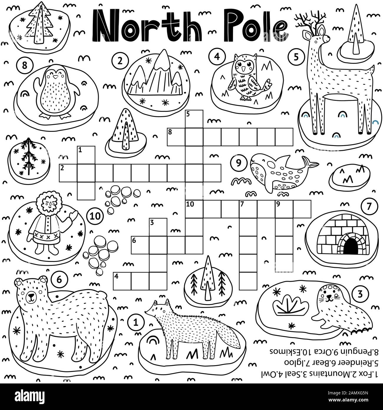 Black And White Crossword Puzzle Game For Kids Stock Vector Image U0026 Art Alamy Black And White Crossword Puzzle Game For Kids Stock Vector Image U0026 Art Alamy