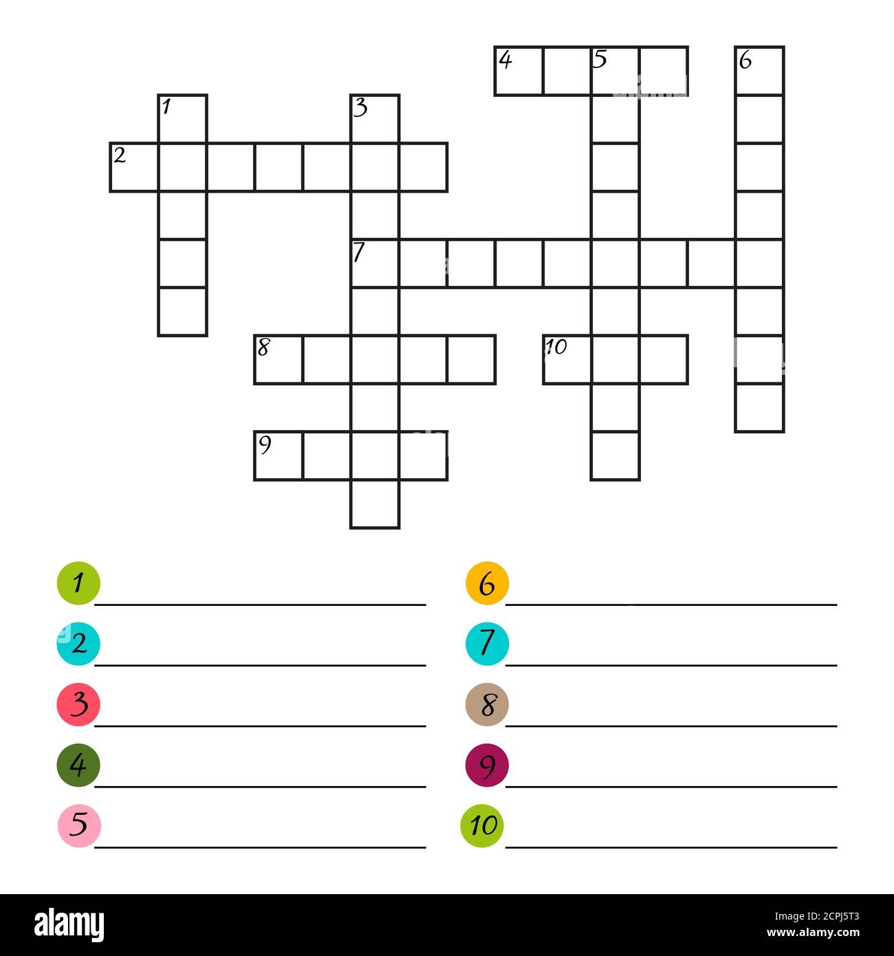 Printable Blank Crossword Puzzle Template Printable Blank Crossword Puzzle Template