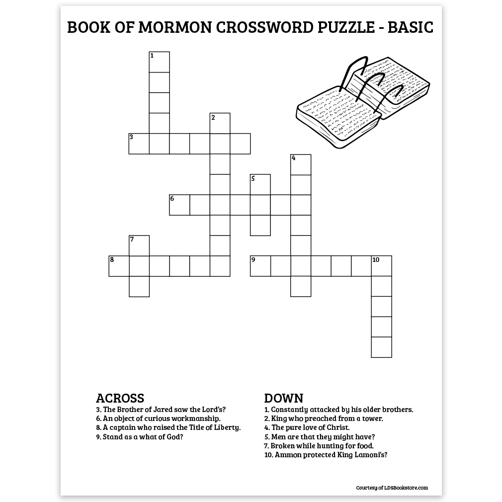 Crossword Puzzle Books Printable Free