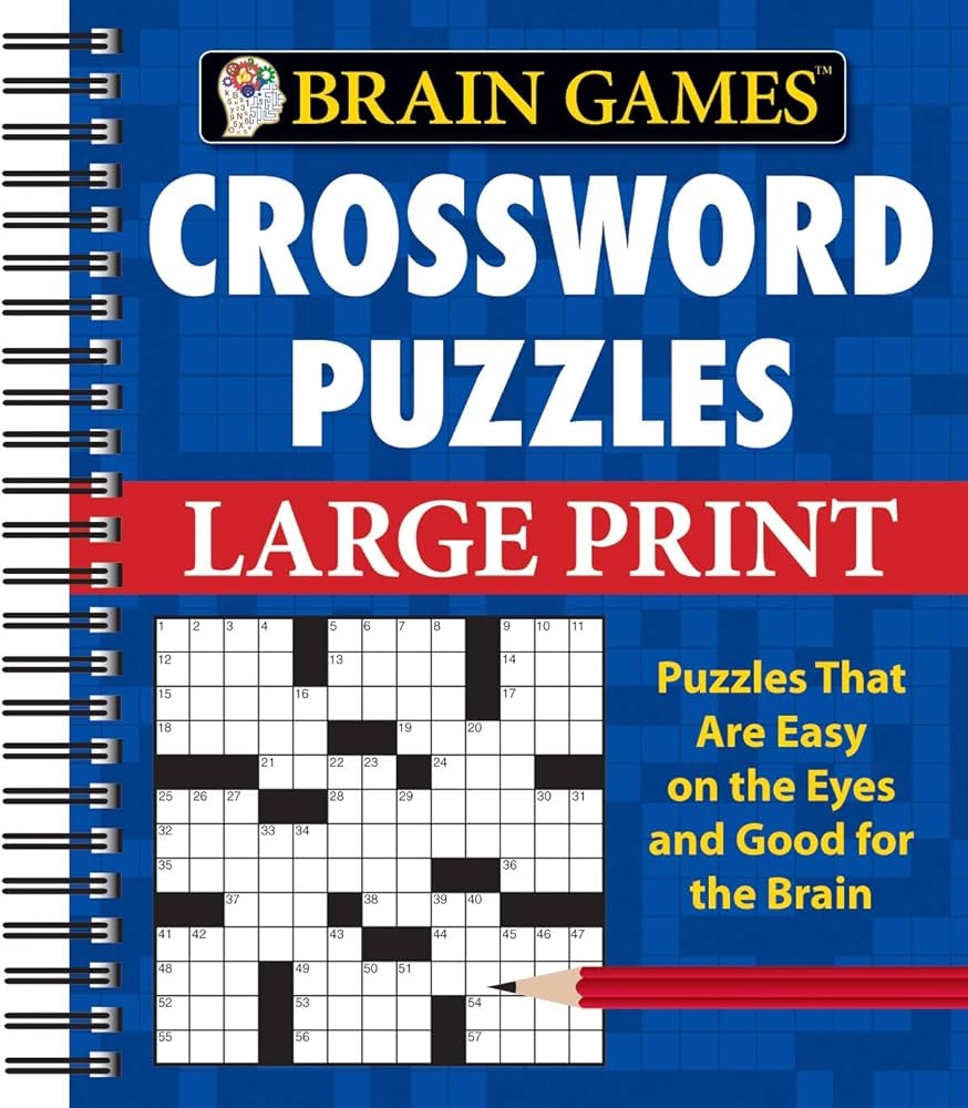 Spiral Bound Crossword Puzzle Books