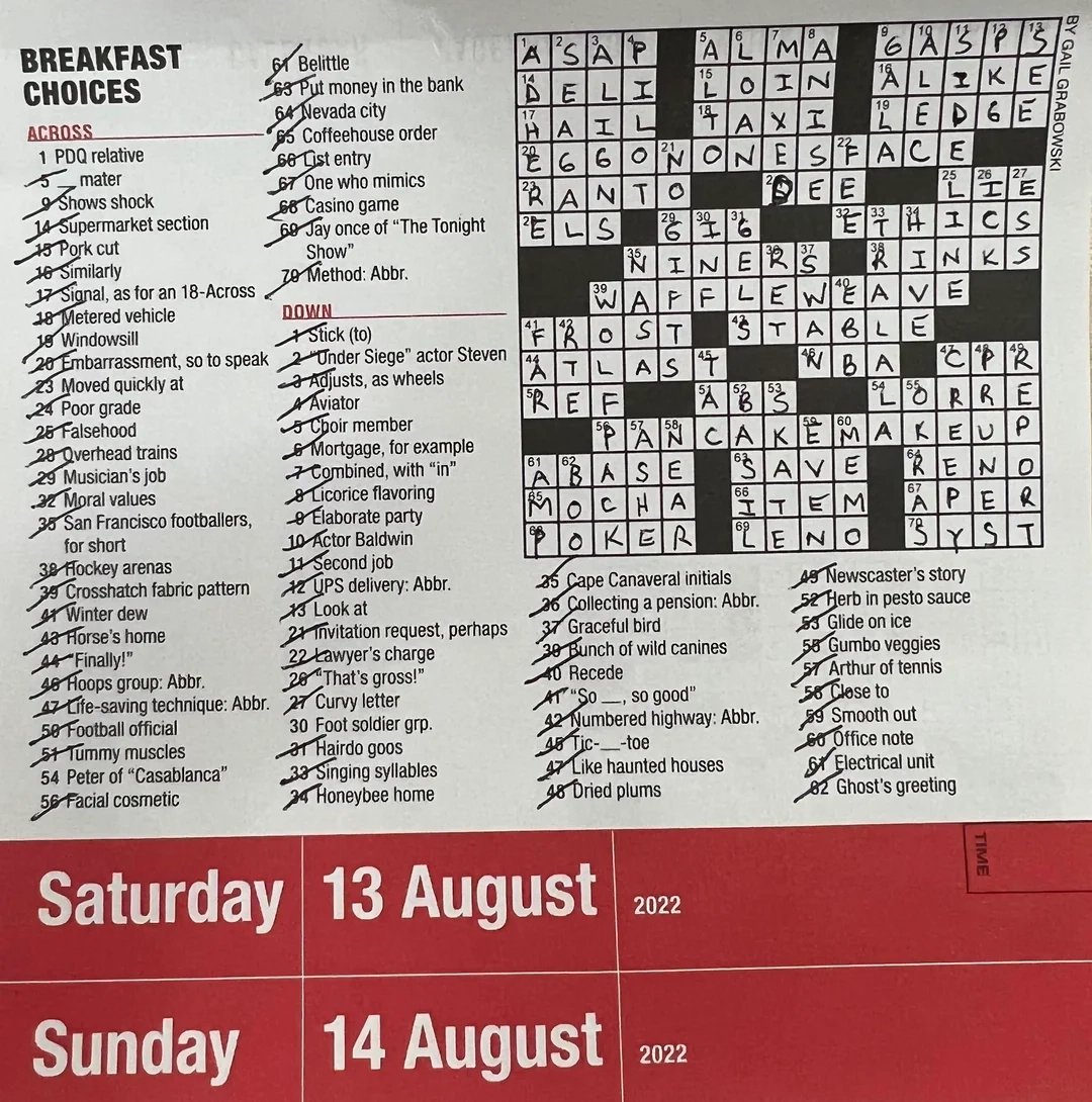 Buying A Daily Crossword Calendar Was Probably The Best Thing I Could Have Done This Year R crossword