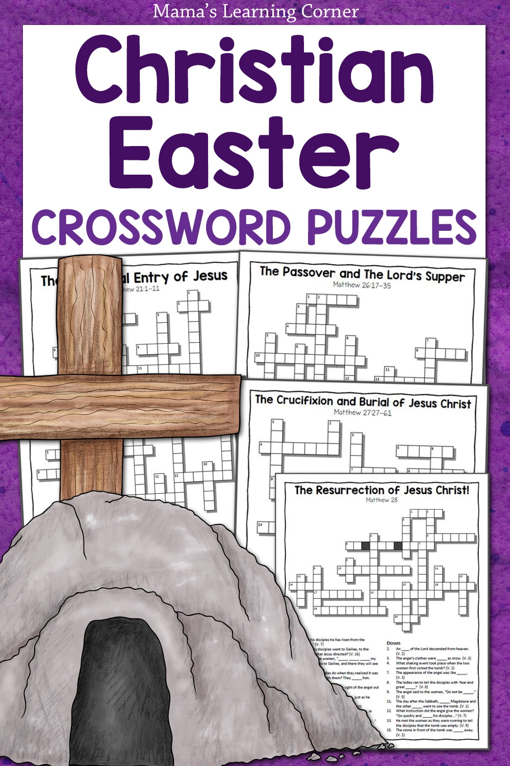 Christian Easter Crossword Puzzles Mamas Learning Corner Christian Easter Crossword Puzzles Mamas Learning Corner