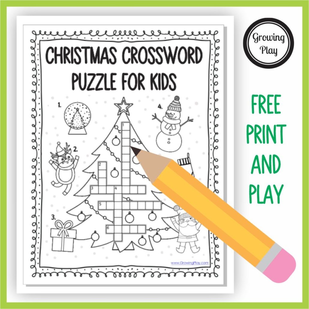 Free Christmas Crossword Printable For Kids Free Christmas Crossword Printable For Kids