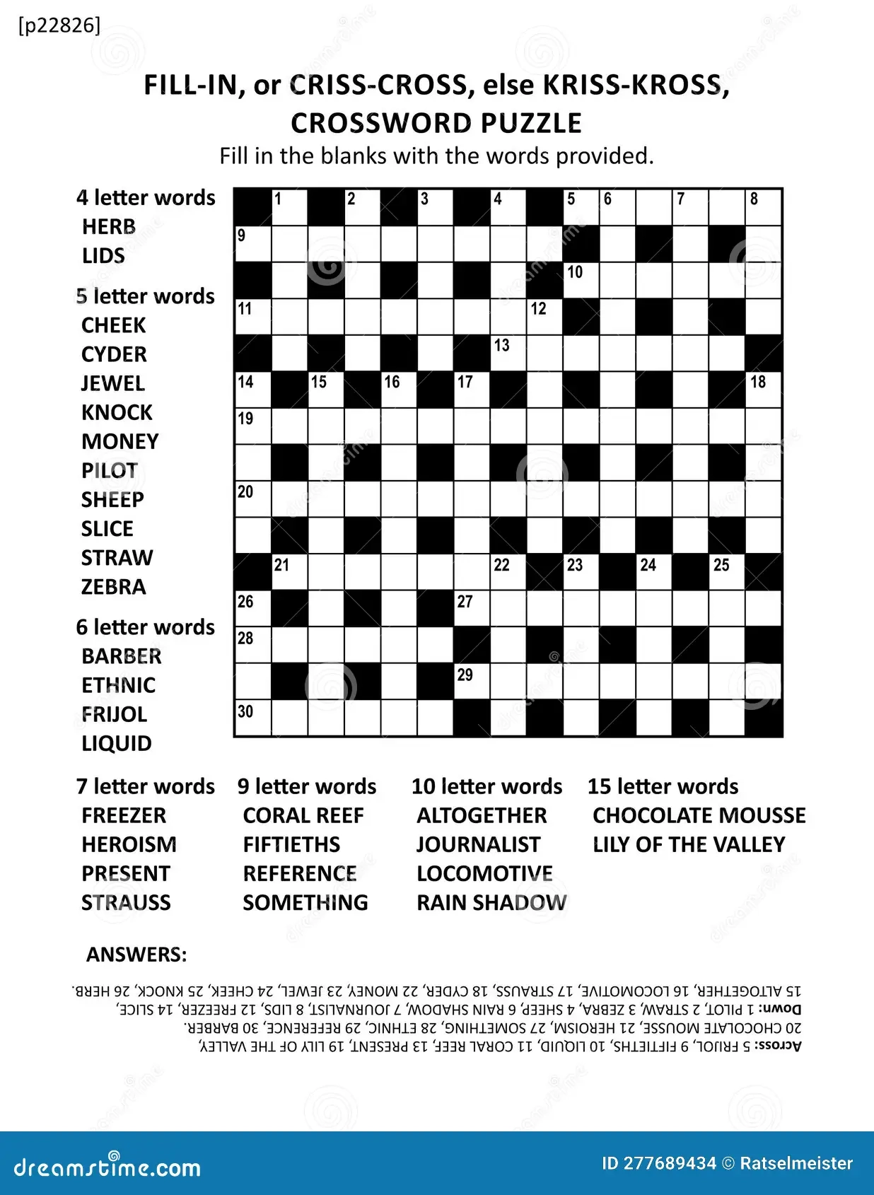 Free Large Crossword Puzzles Printable