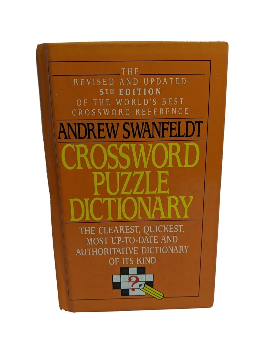 Crossword Puzzle Dictionary Andrew Swanfeldt Best Crossword Reference Hardback 9780061000386 EBay Crossword Puzzle Dictionary Andrew Swanfeldt Best Crossword Reference Hardback 9780061000386 EBay