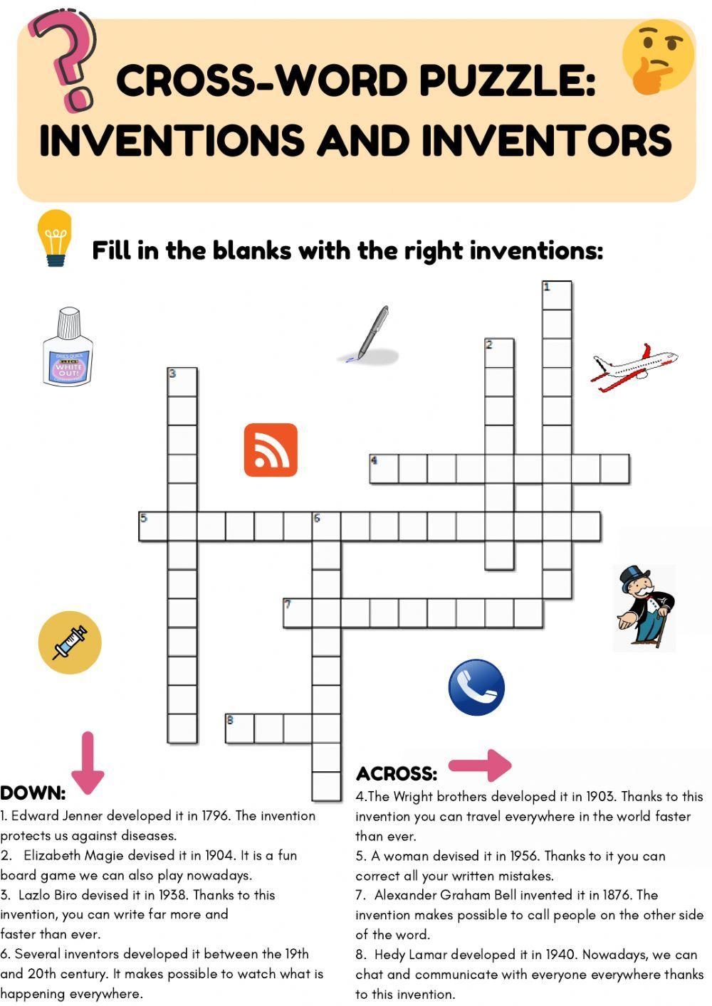 Inventor Of The Crossword Puzzle