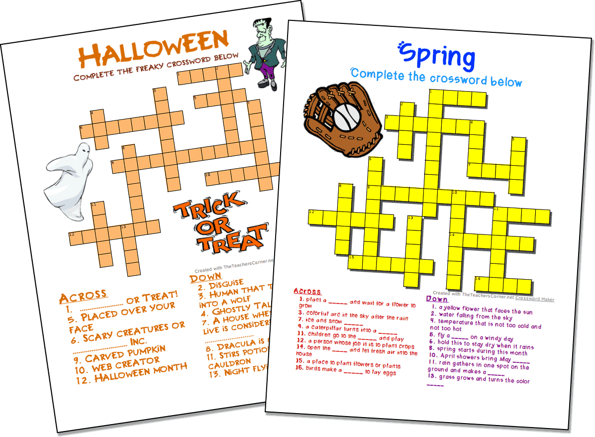 Crossword Puzzle Maker World Famous From The Teacher s Corner Crossword Puzzle Maker World Famous From The Teacher s Corner