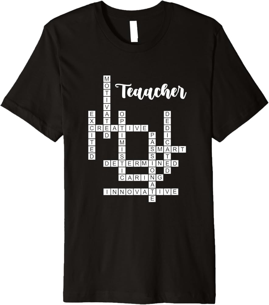 Crossword Puzzle Teacher Solving Word Puzzle Premium T Shirt Crossword Puzzle Teacher Solving Word Puzzle Premium T Shirt