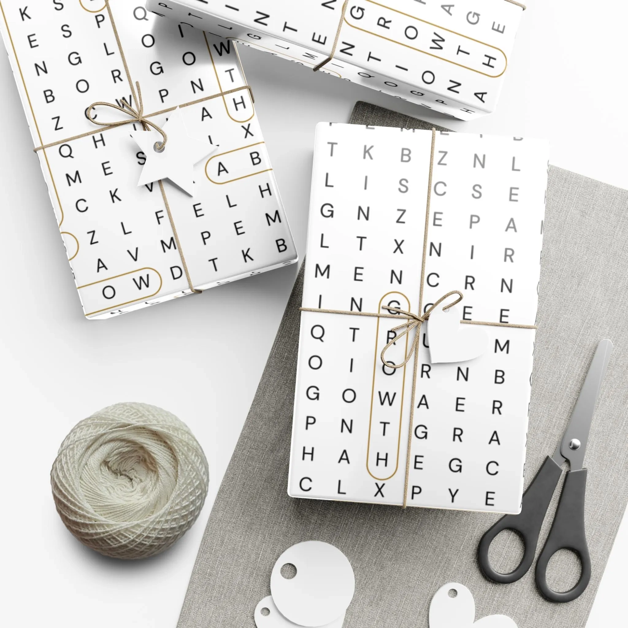 Crossword Puzzle Wrapping Paper Word Search Wrapping Paper 