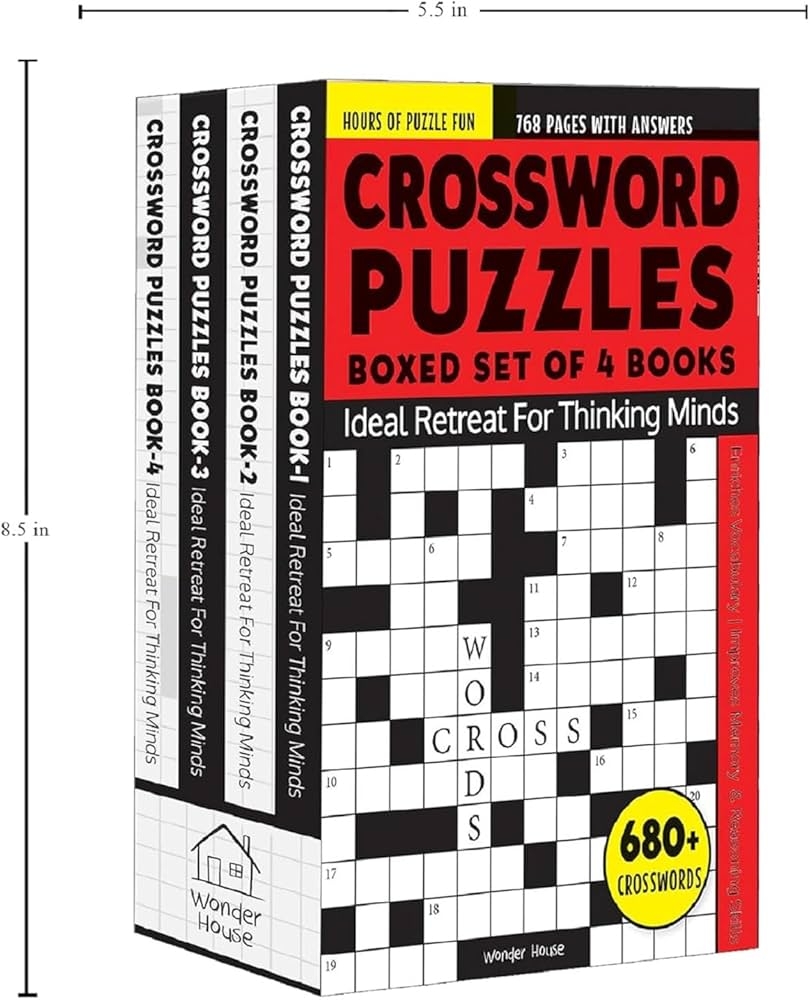 Crossword Puzzles Boxed Set 4 Books 680 Engaging Crossword Page Count 768 8000 Words For Vocabulary Building Puzzles With Answer Sheet Crossword Puzzles Boxed Set 4 Books 680 Engaging Crossword Page Count 768 8000 Words For Vocabulary Building Puzzles With Answer Sheet