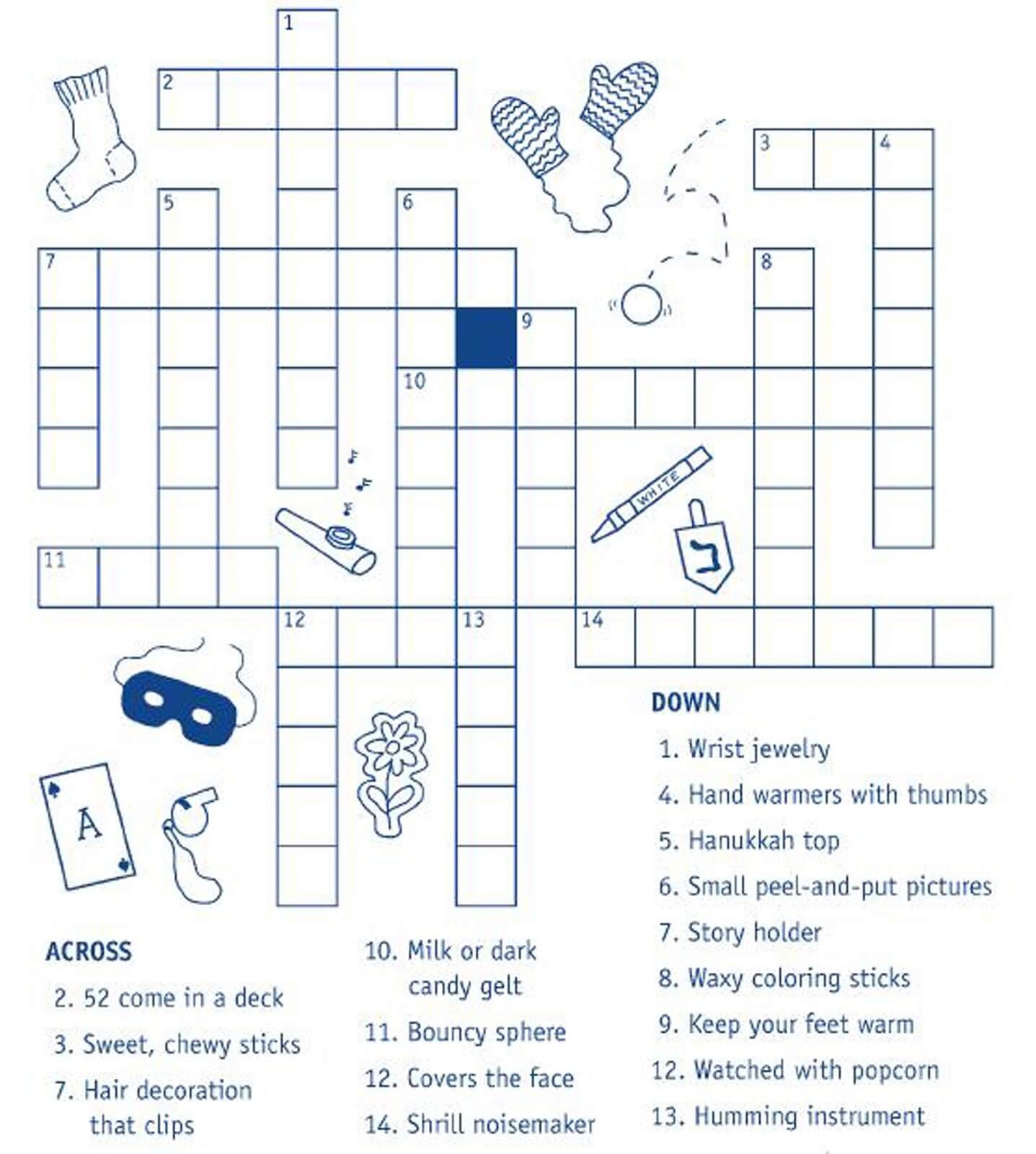Crossword Puzzles For Kids Printable Coloring Pages FREE