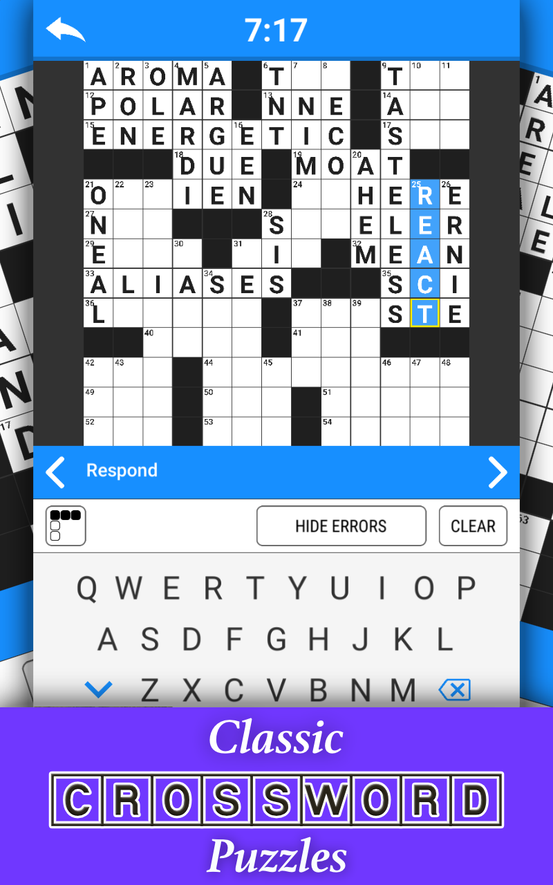 Crossword Puzzles Free Crosswords For Everyone App On Amazon Appstore Crossword Puzzles Free Crosswords For Everyone App On Amazon Appstore