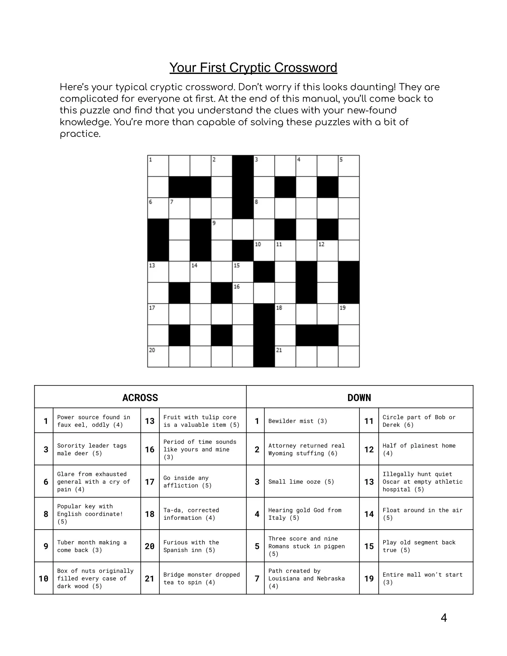 Cryptic Crosswords Online Printable Cryptic Crosswords Online Printable