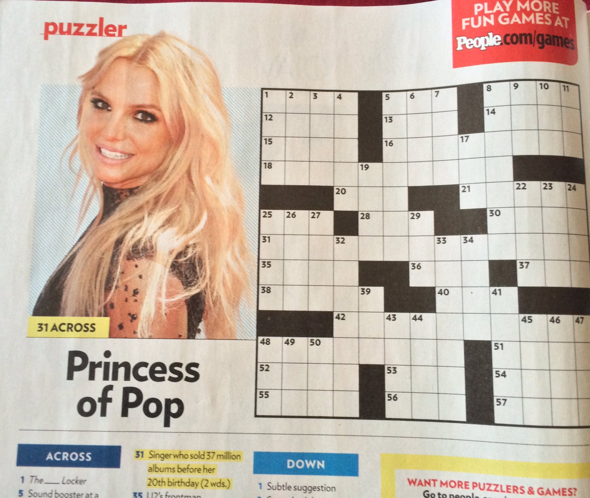 People Magazine Crossword Puzzles Printable