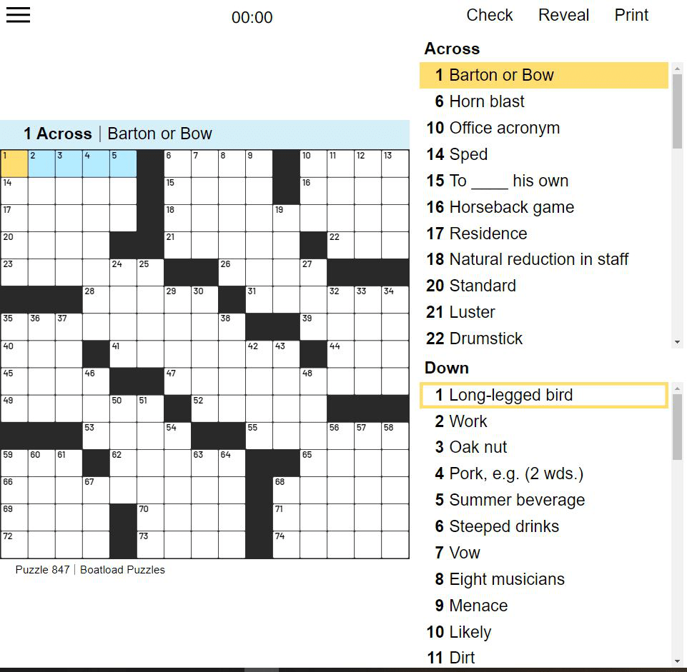 Free Daily Printable Crosswords 2024