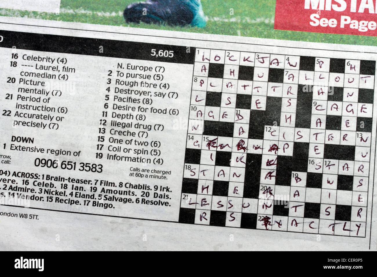 Printable Daily Newspaper Crosswords