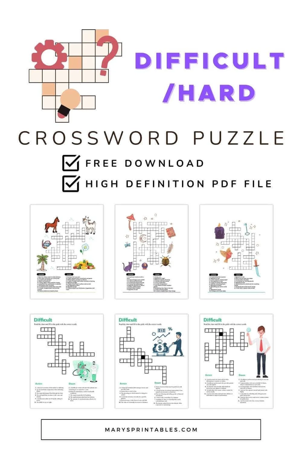 Difficult Crosswords Free Printable Difficult Crosswords Free Printable