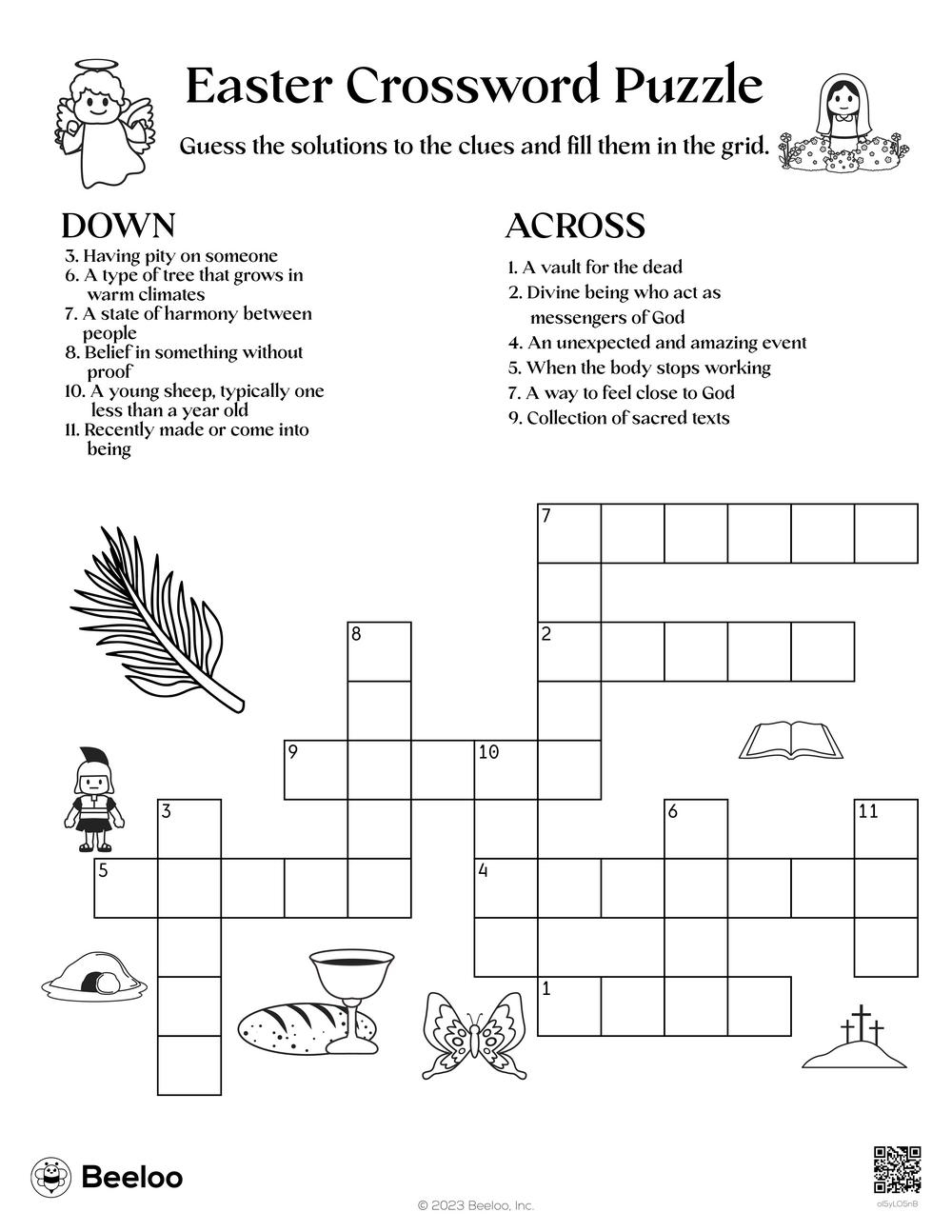 Easter Crossword Puzzle Beeloo Printable Crafts And Activities For Kids Easter Crossword Puzzle Beeloo Printable Crafts And Activities For Kids