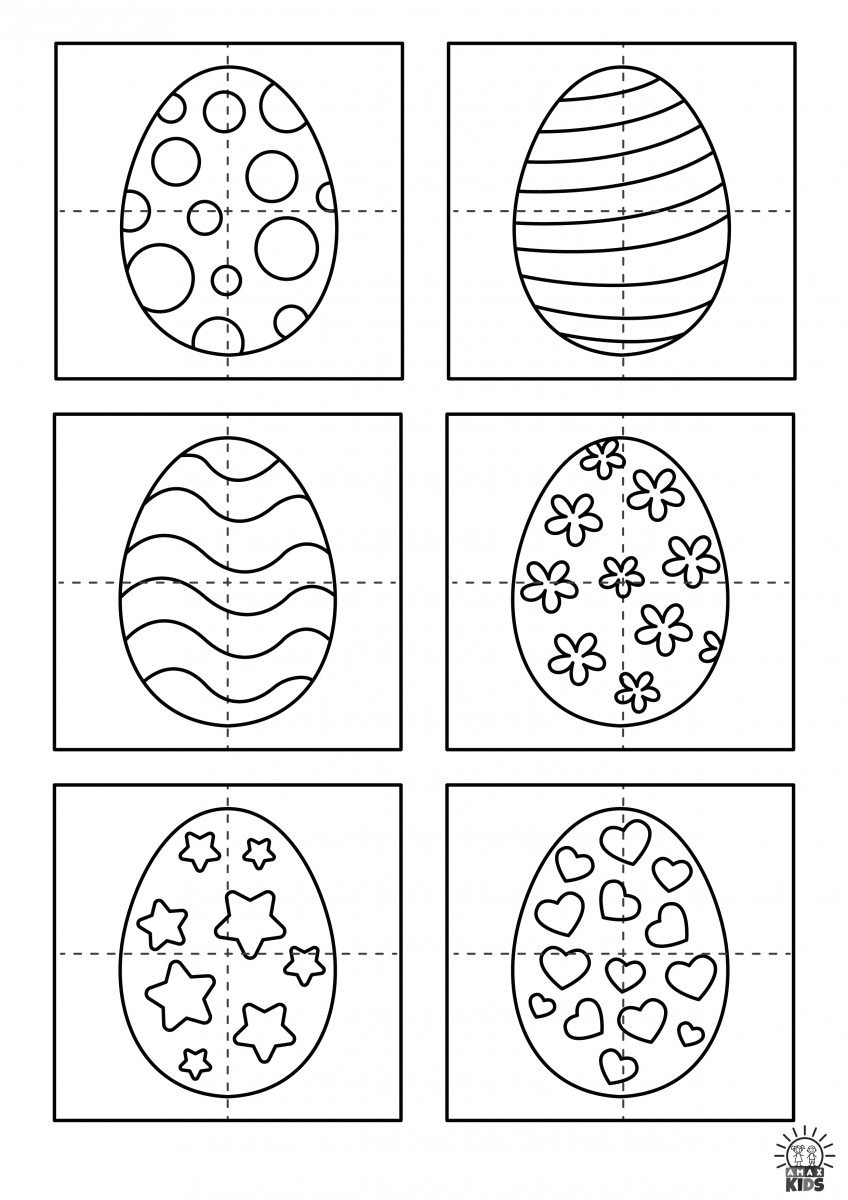 Easter Puzzles For Kids Printable