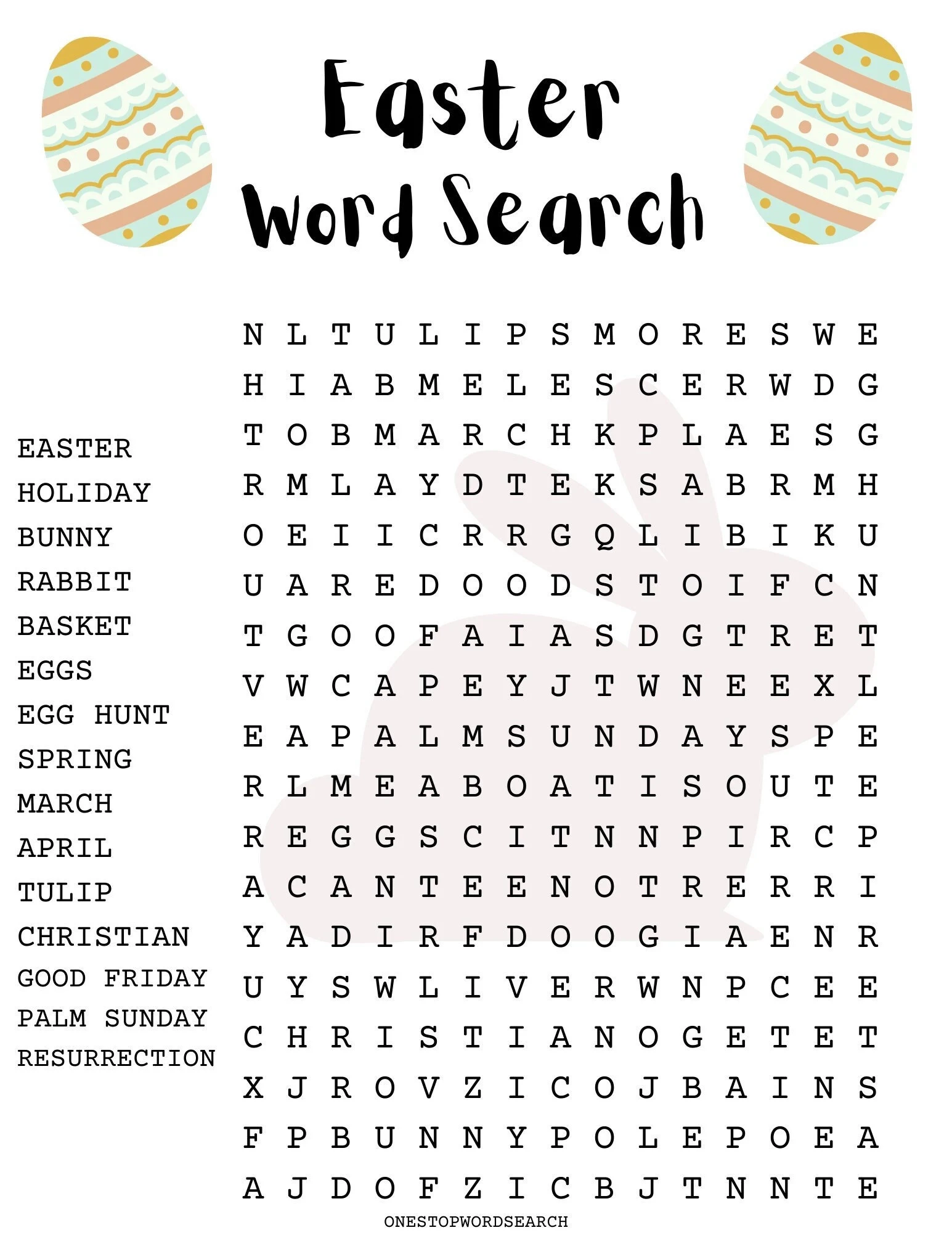 Easter Word Puzzles Printable Easter Word Puzzles Printable