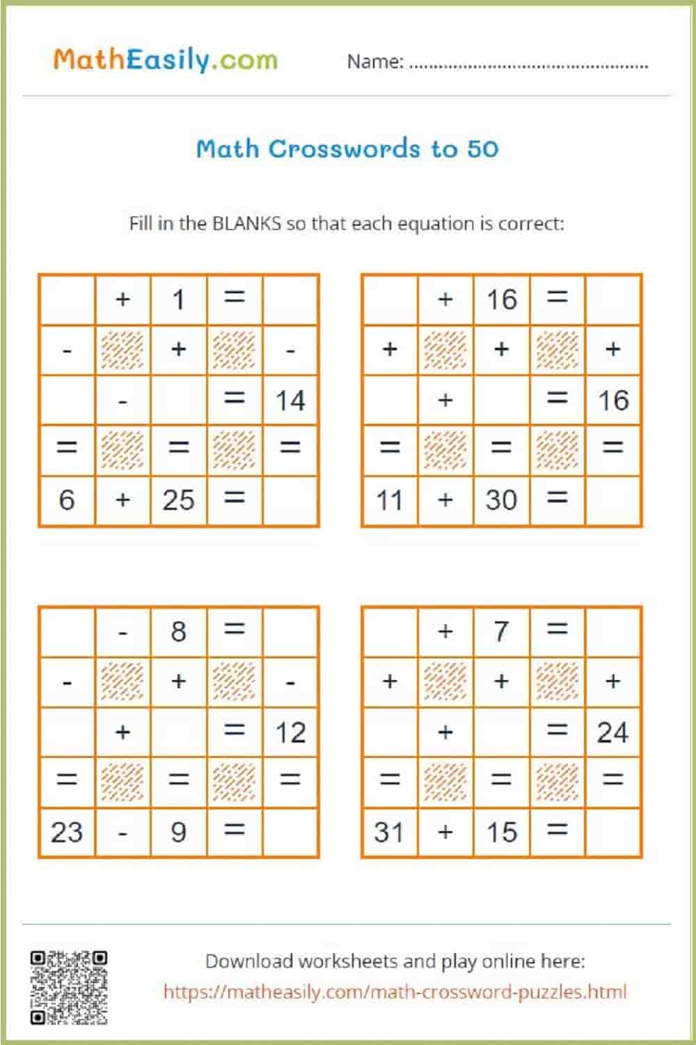 Crossword Puzzles With Numbers Printable Crossword Puzzles With Numbers Printable