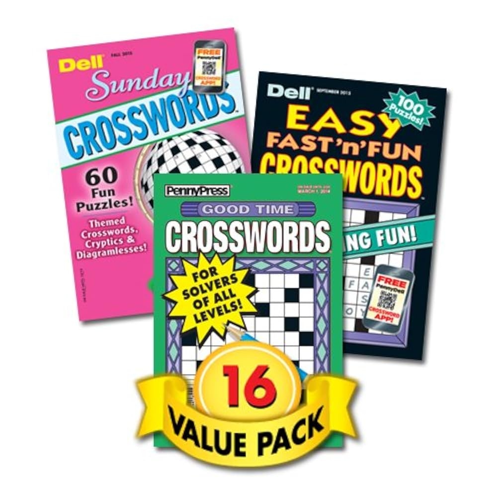 Family Fun Crosswords For Teens Adults U0026 Seniors 16 Pack Paperback Penny Press Dell Magazines Dell Puzzle Books Amazon Books Family Fun Crosswords For Teens Adults U0026 Seniors 16 Pack Paperback Penny Press Dell Magazines Dell Puzzle Books Amazon Books