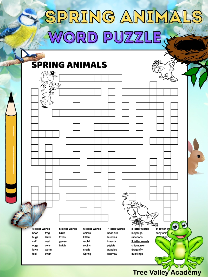 Word Fill In Crossword Puzzles Free Printable