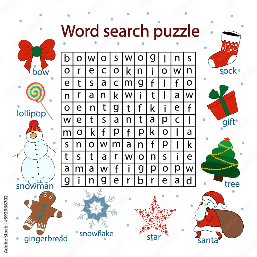 Find Words In A Table On The Theme Xmas Crosswords Puzzle Game For Children Of Any Age Activity Worksheet Printable Version Vector Hand Drawn Illustration Children s Christmas Game Stock Vector Adobe Find Words In A Table On The Theme Xmas Crosswords Puzzle Game For Children Of Any Age Activity Worksheet Printable Version Vector Hand Drawn Illustration Children s Christmas Game Stock Vector Adobe
