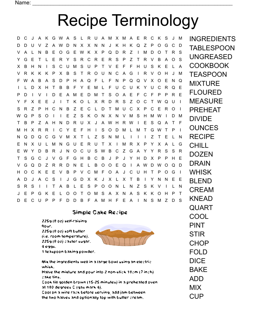 Food Network Printable Crossword Puzzles