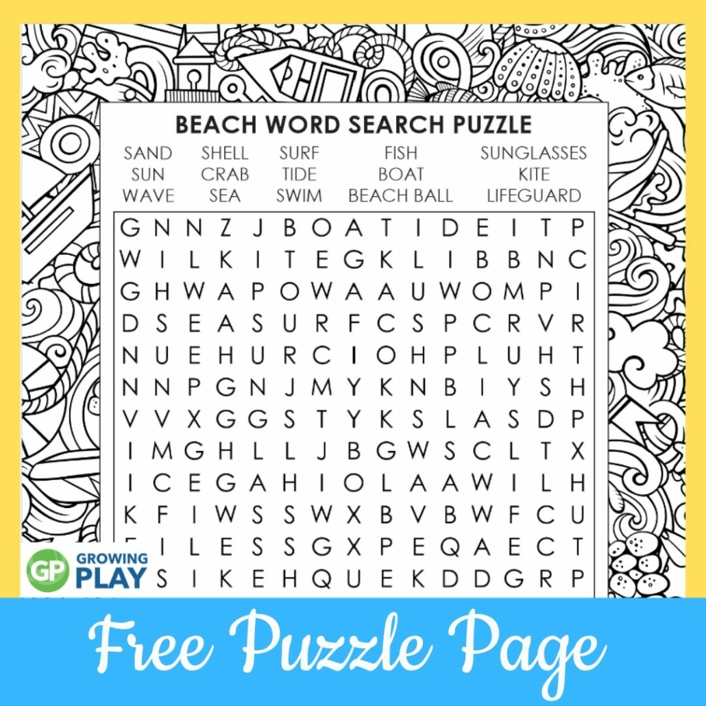 Crossword Word Search Printable