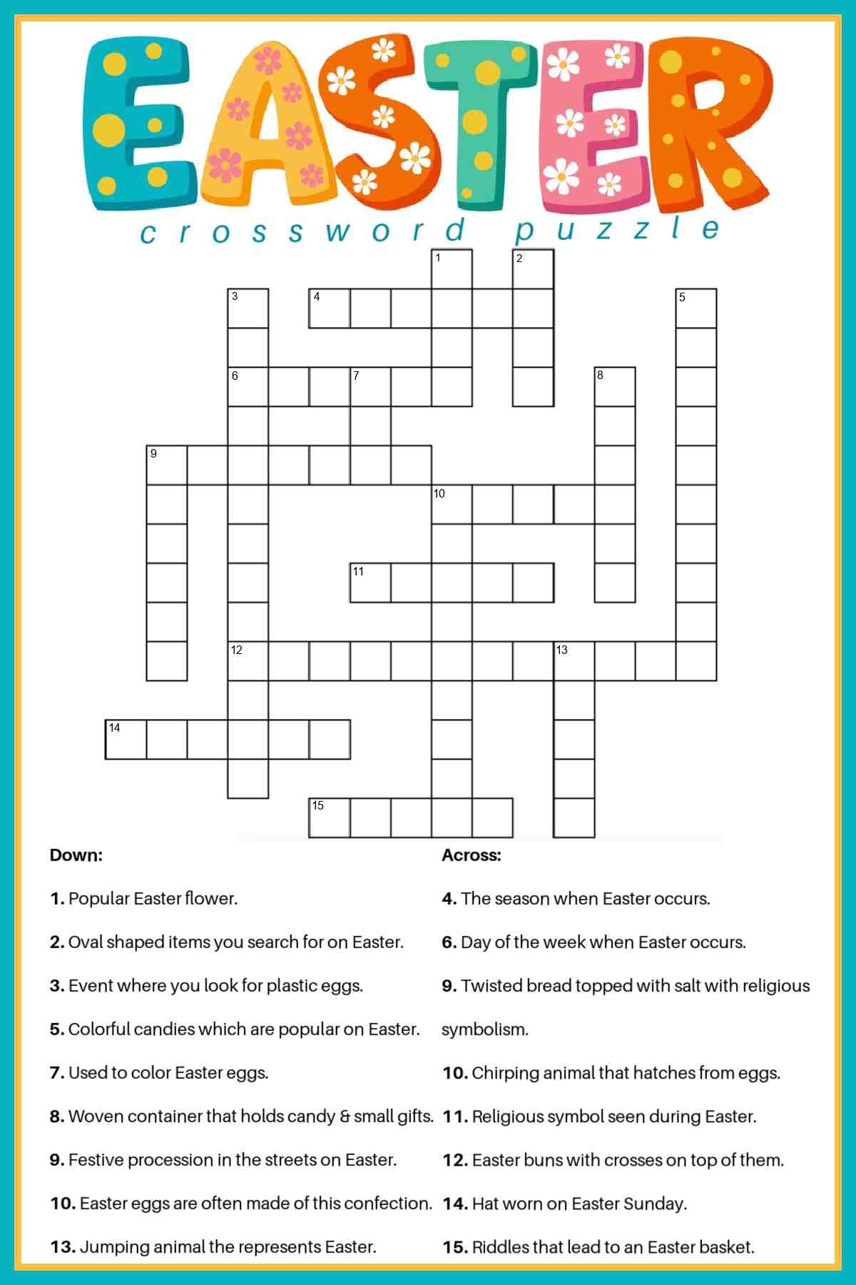 Free Printable Crossword Puzzles & Answers