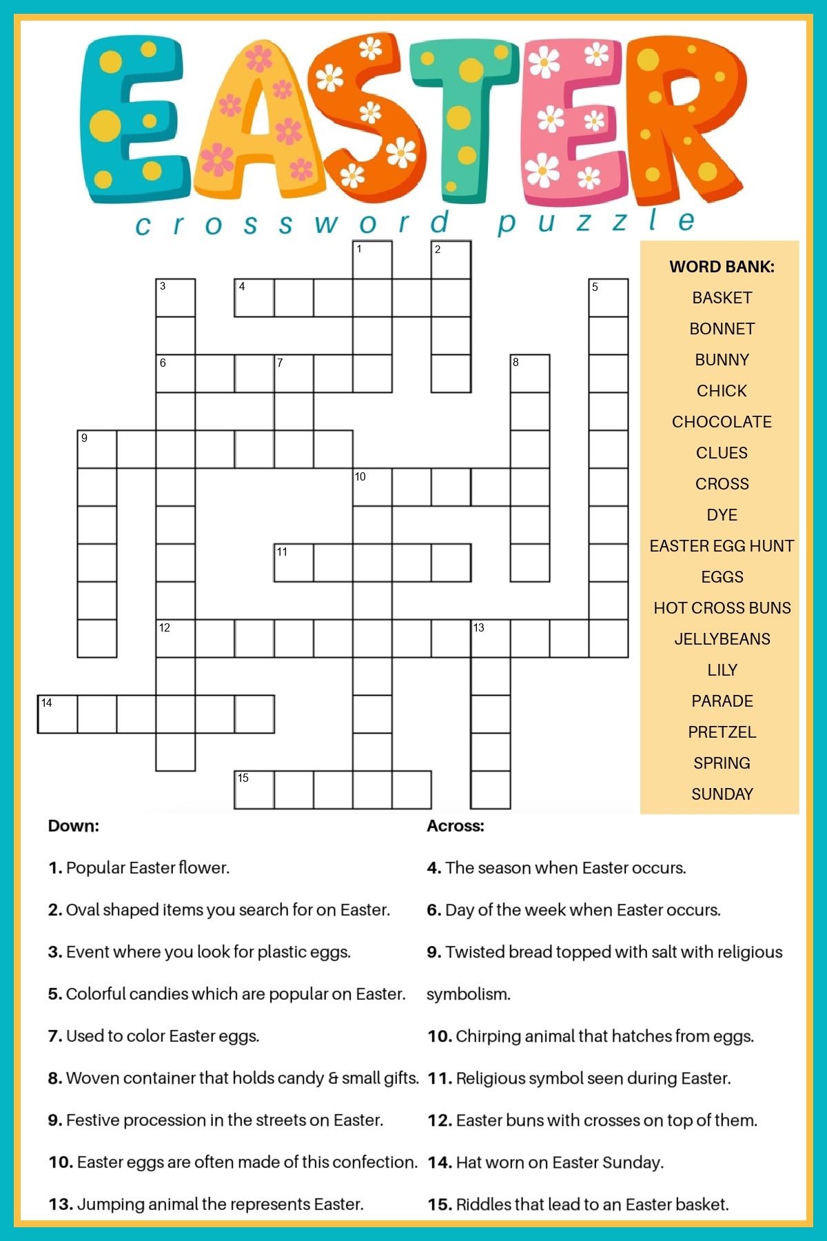 Crossword Puzzles Printable Free Adults Easy